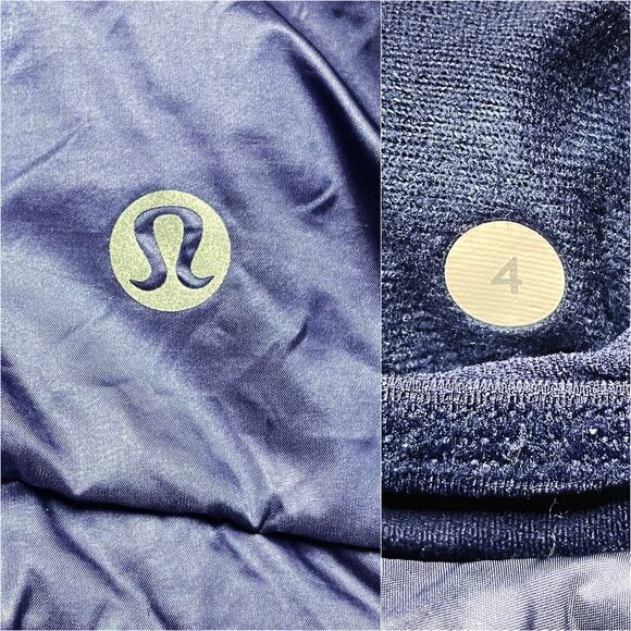 LULULEMON Layer Up Reversible Jacket in Deep Indigo/Greyvy Size 4 *flawed* - Picture 8 of 9